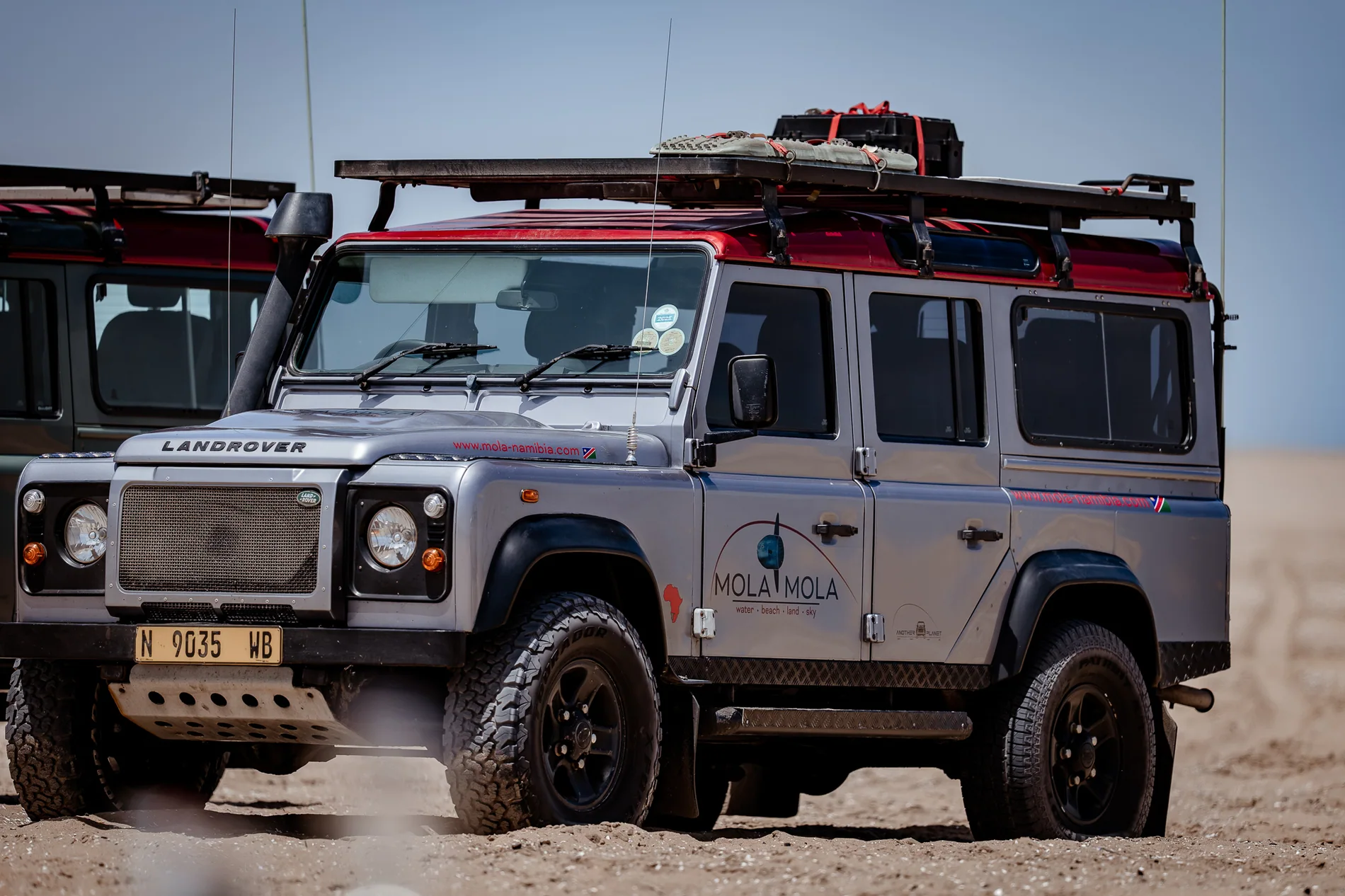 Sandwich Harbour: Geländewagen · Düne · Expedition